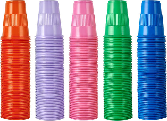 Vibrant 9 oz Plastic Cups for Parties and Celebrations