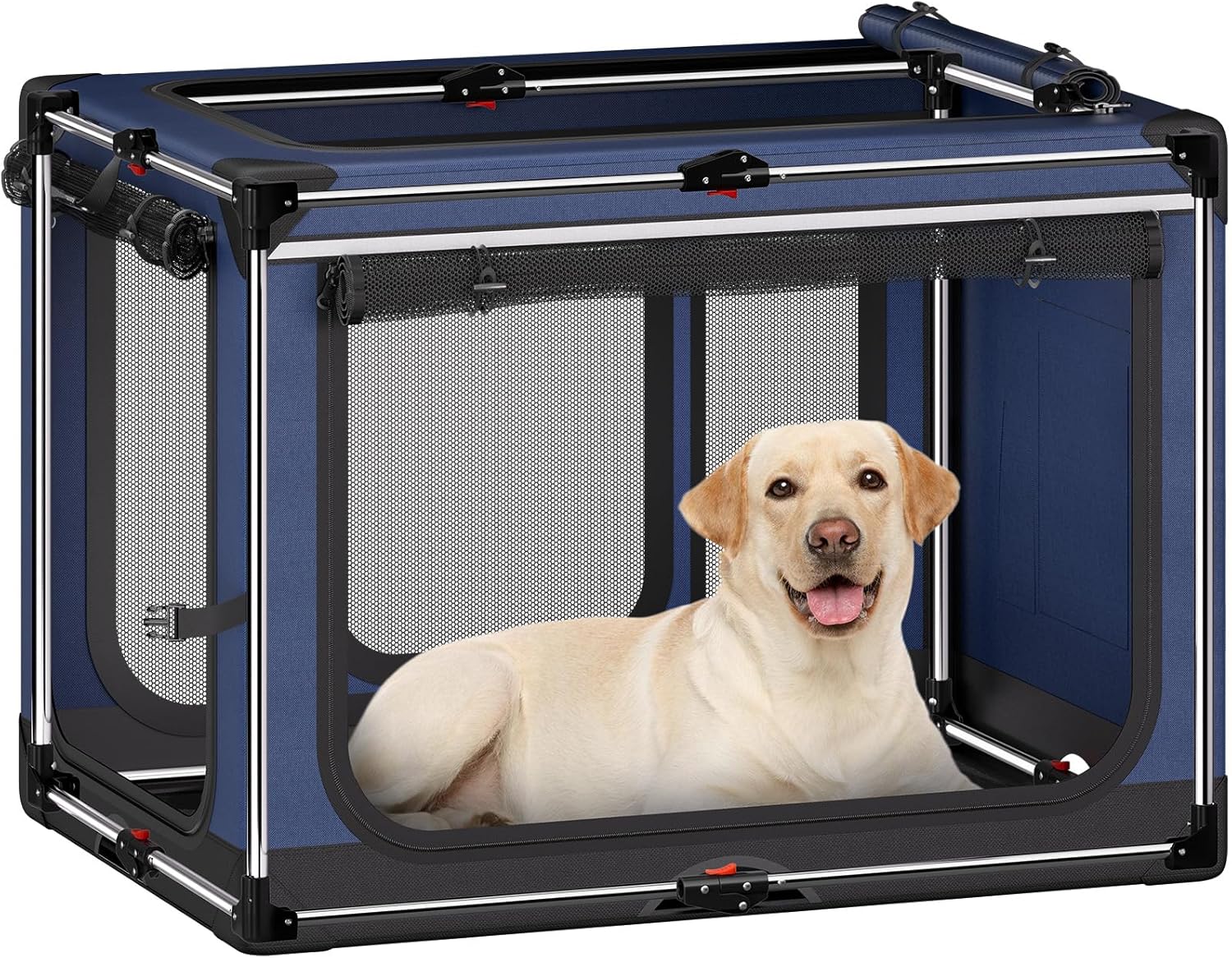 Collapsible Dog Crate for Extra Large Dogs - Portable & Soft