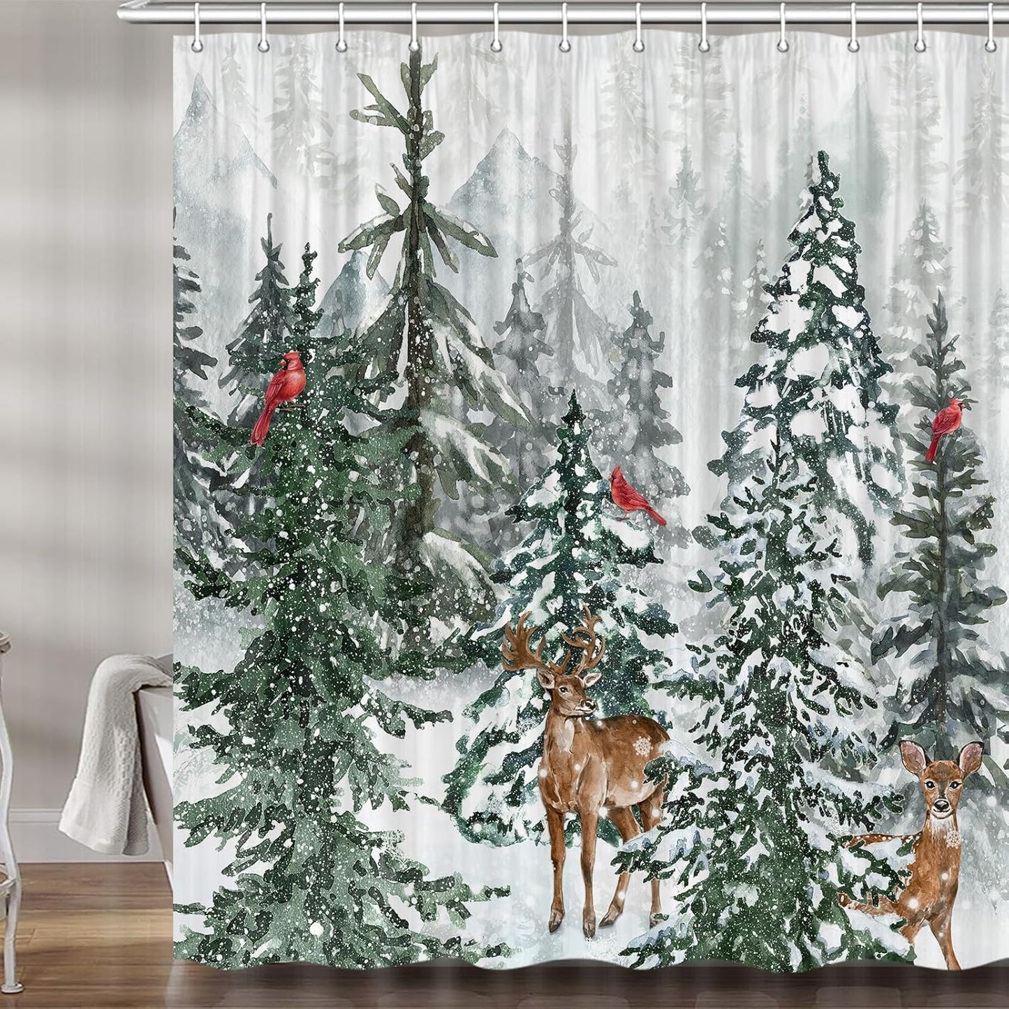 Winter Wonderland Shower Curtain Set