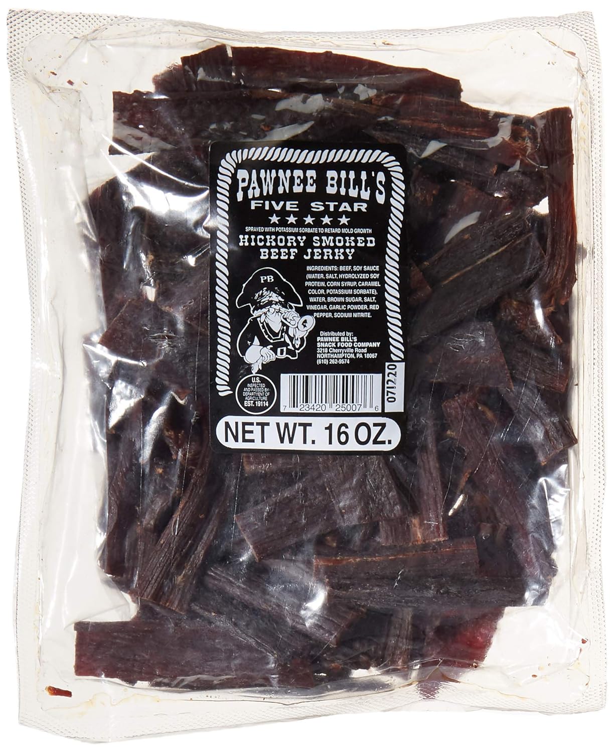 Pawnee Bill Beef Jerky 16 oz - A Flavorful Snack for All