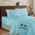 Elegant Comfort Luxury 1500 Microfiber 4-Piece Sheet Set - Queen Aqua