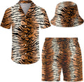 Men's 2 Piece Hawaiian Tracksuit Shirt and Shorts Set - Vibrant Summer