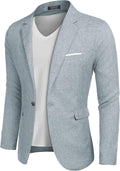 Men's Slim Fit Blazer One Button Sport Coat - Lightweight Tailored