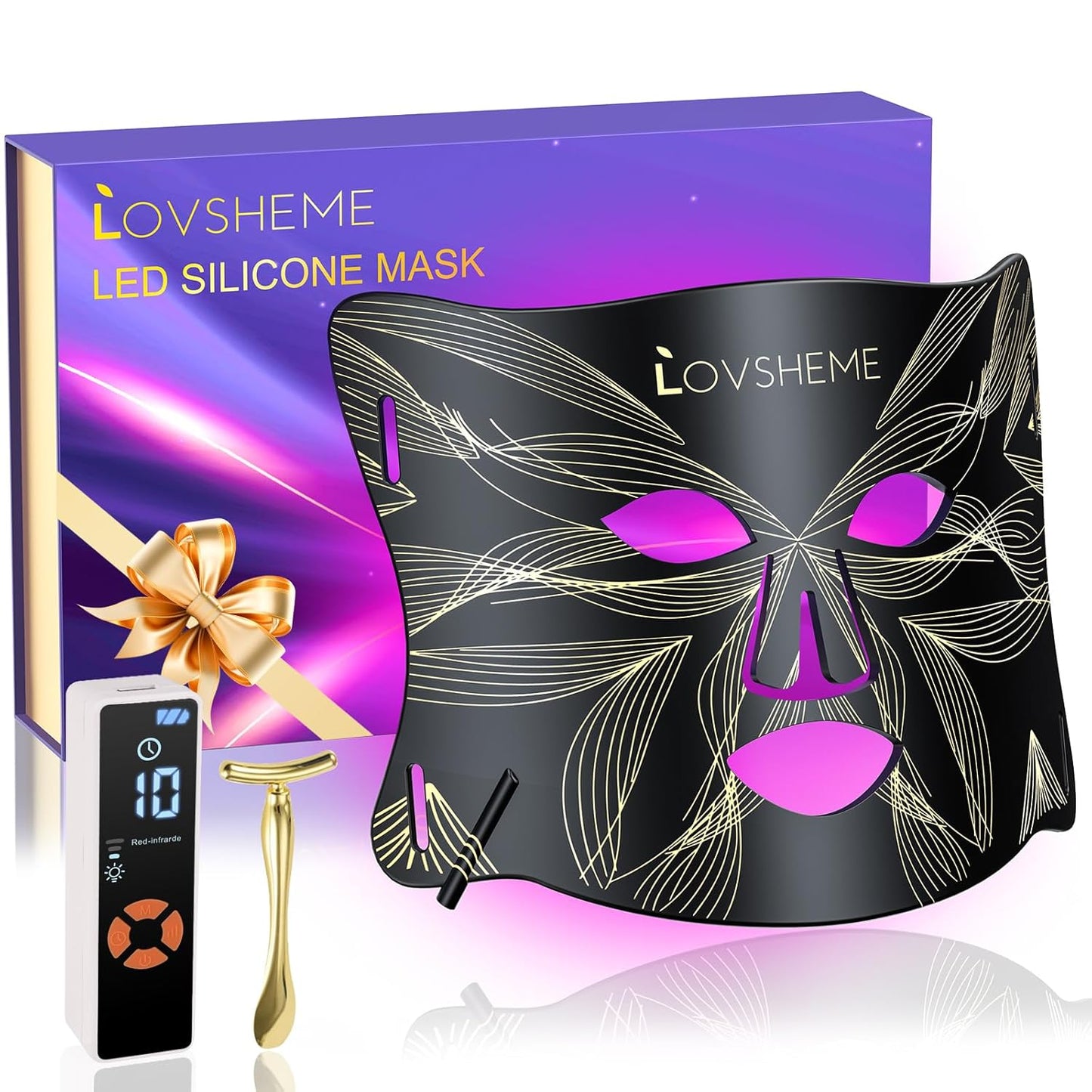 Red Light Therapy Mask for Acne, Wrinkles, and Rejuvenation