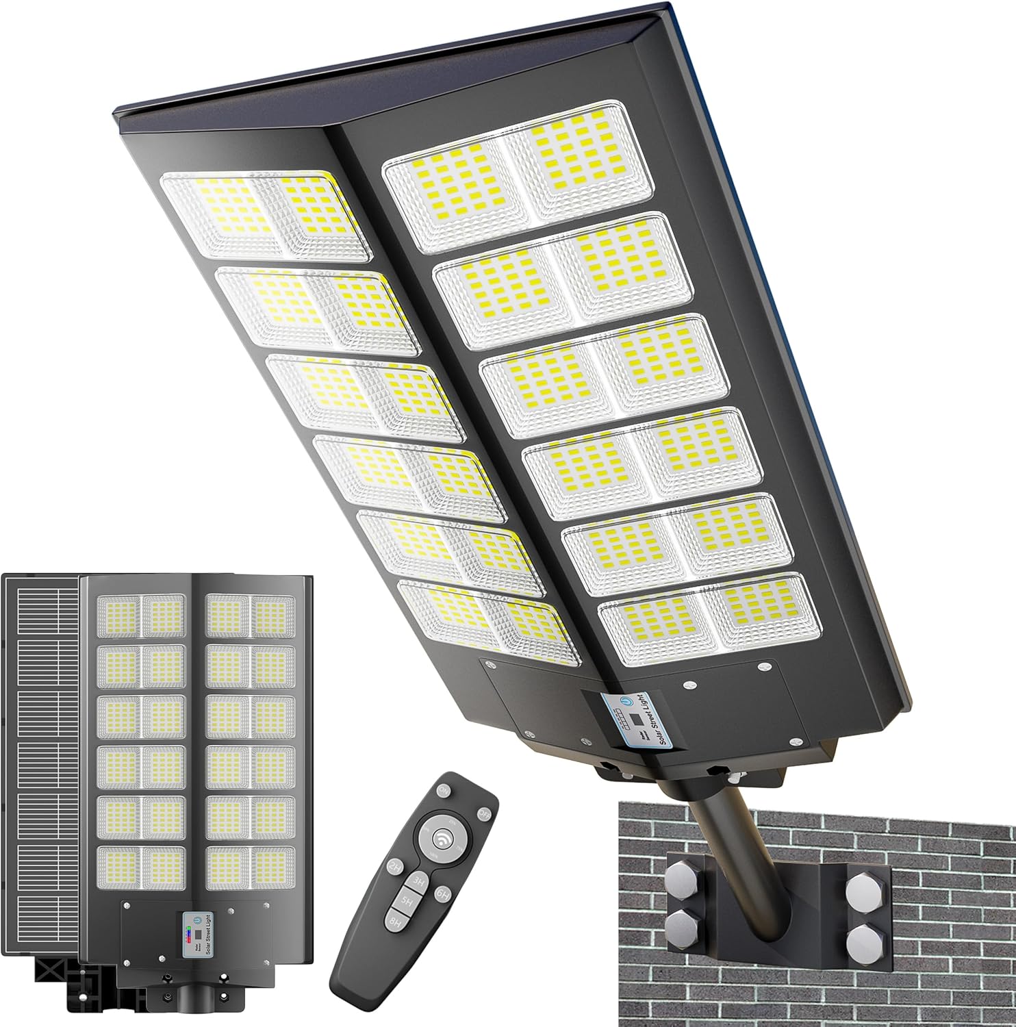 9000W Solar Street Light with Motion Sensor for Outdoor Use