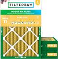 Filterbuy 16x20x4 Air Filter MERV 11 Superior Pet & Allergy Defense