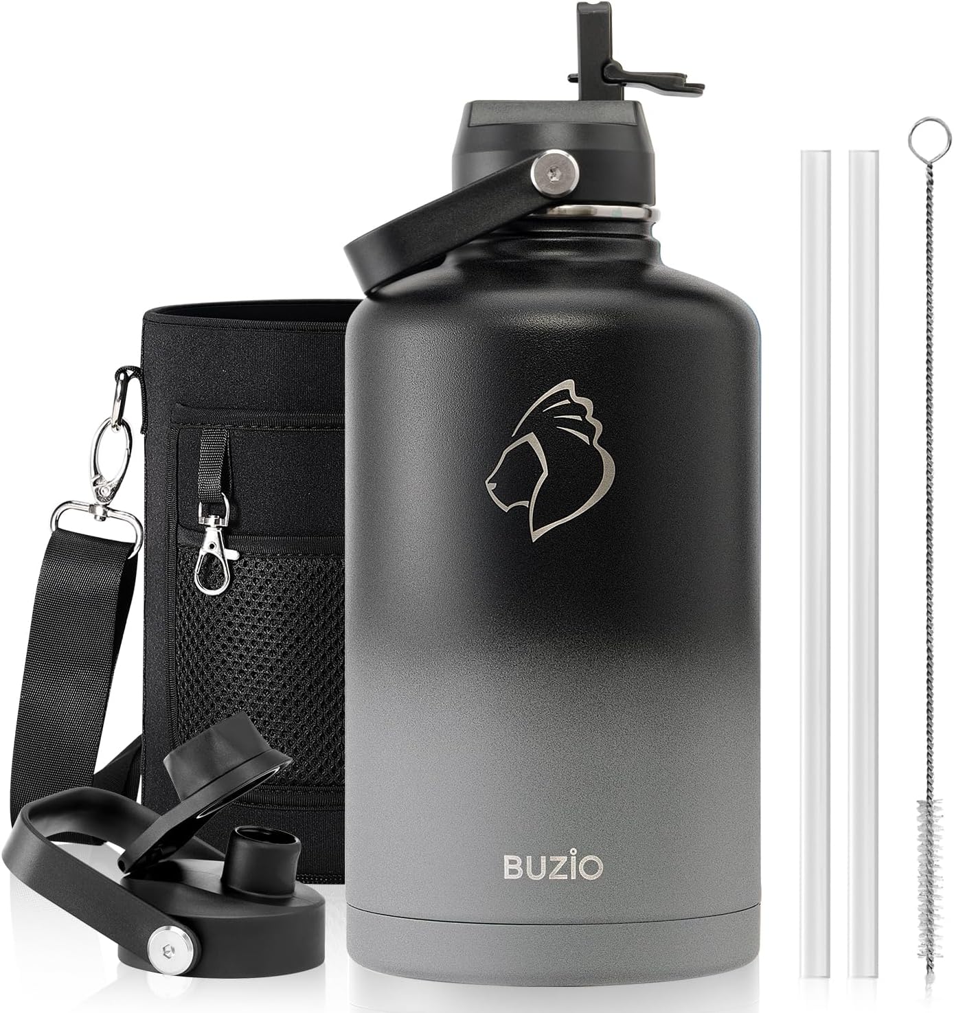 Insulated Water Bottle with Straw Lid for Ultimate Hydration