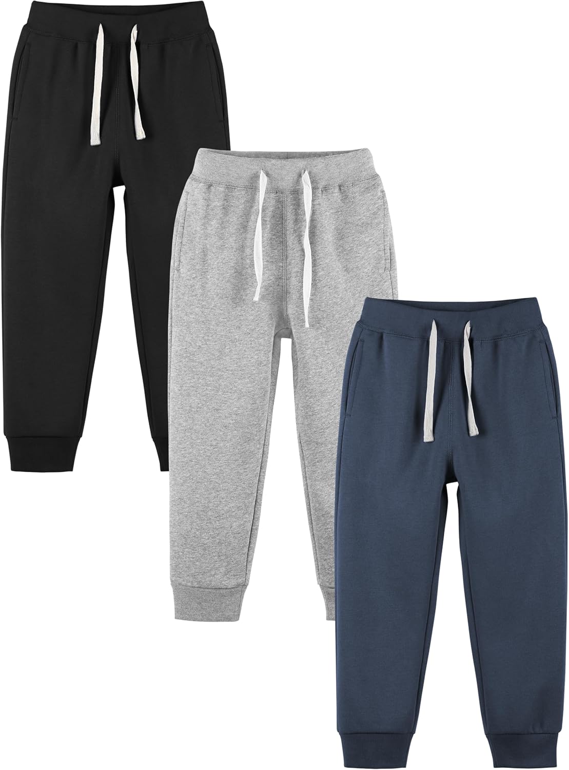 Fleece Lined Sweatpants for Boys - Cozy Jogger Pants with Pockets