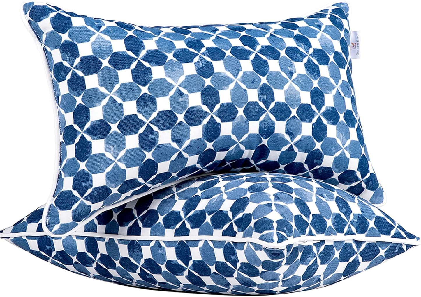 JMGBird Outdoor Lumbar Pillows Set of 2 for Patio Comfort