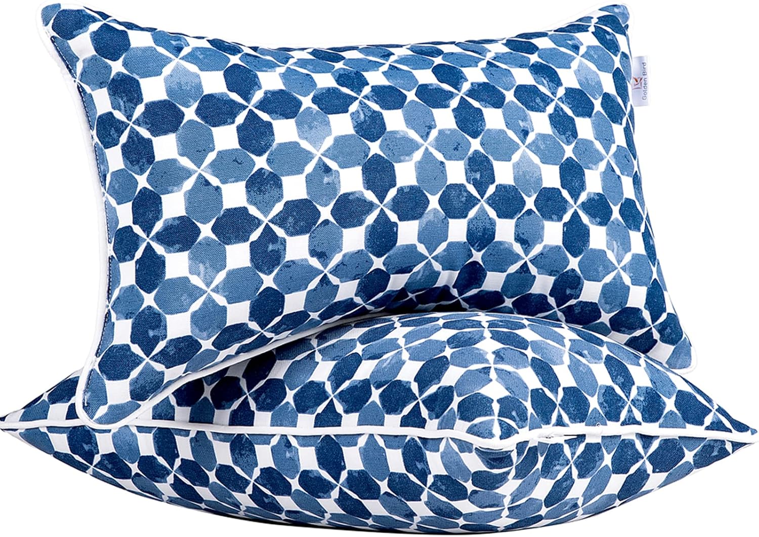 JMGBird Outdoor Lumbar Pillows Set of 2 for Patio Comfort