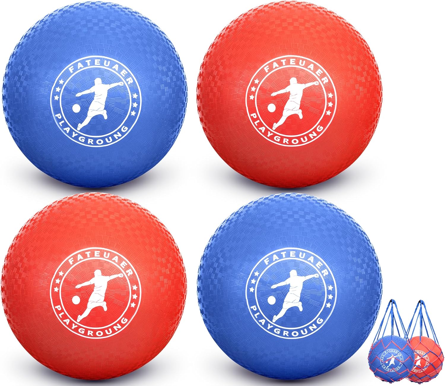 10 Inch Kickball Set for Kids and Adults - Durable Playground Balls