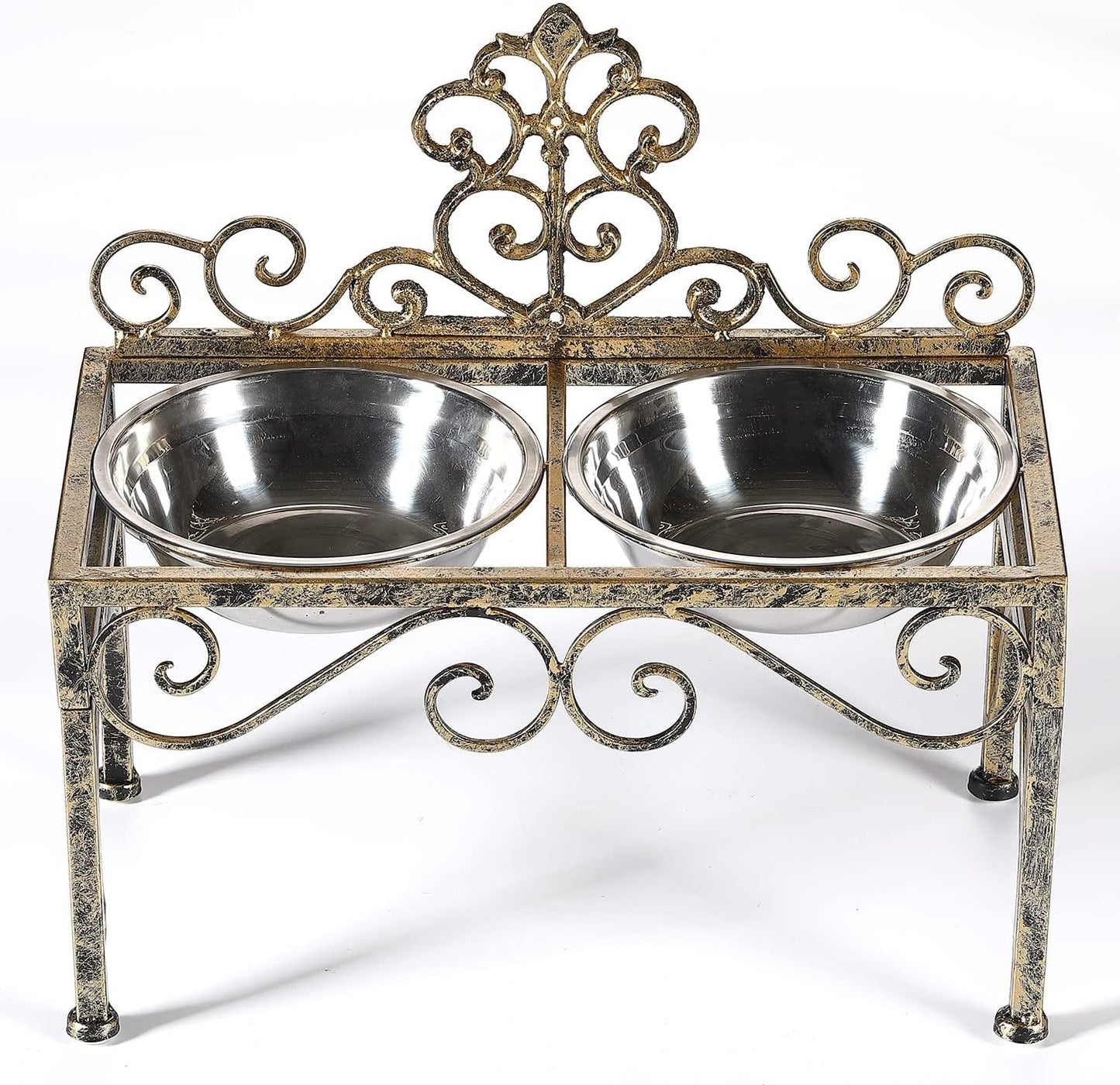 Elevated Dog Bowls for Large Dogs with Stylish Metal Stand
