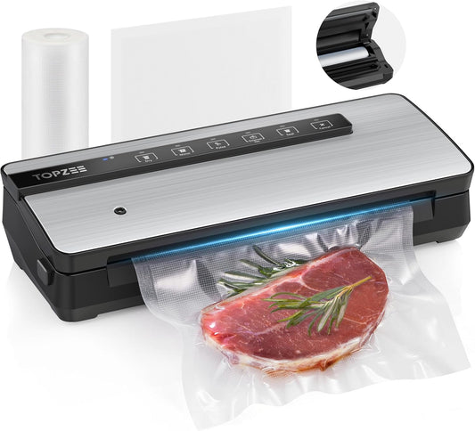 Vacuum Sealer for Food - 90kpa Machine with Built-in Cutter
