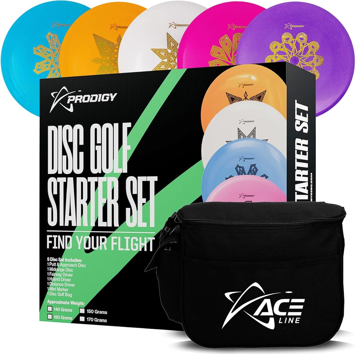 Prodigy Disc Golf Set with Bag - Perfect Starter Kit for Beginners