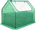 Galvanized 4x3x2ft Raised Garden Bed with Cover - Mini Greenhouse