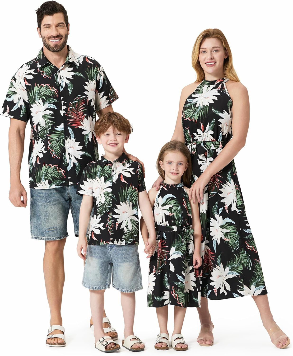 Family Matching Hawaiian Outfits for Summer Tropical Fun