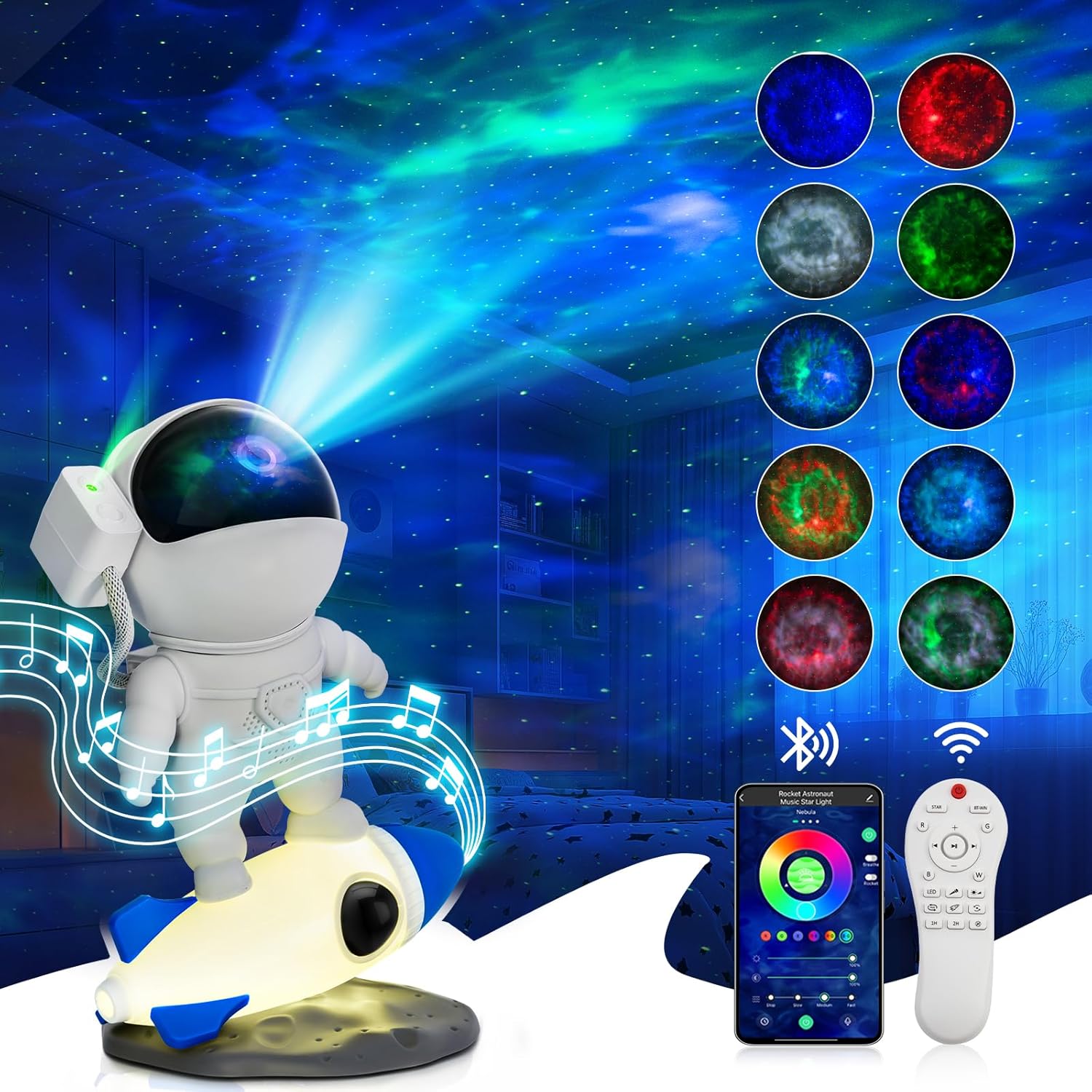 360 Astronaut Galaxy Projector: Starlit Bliss
