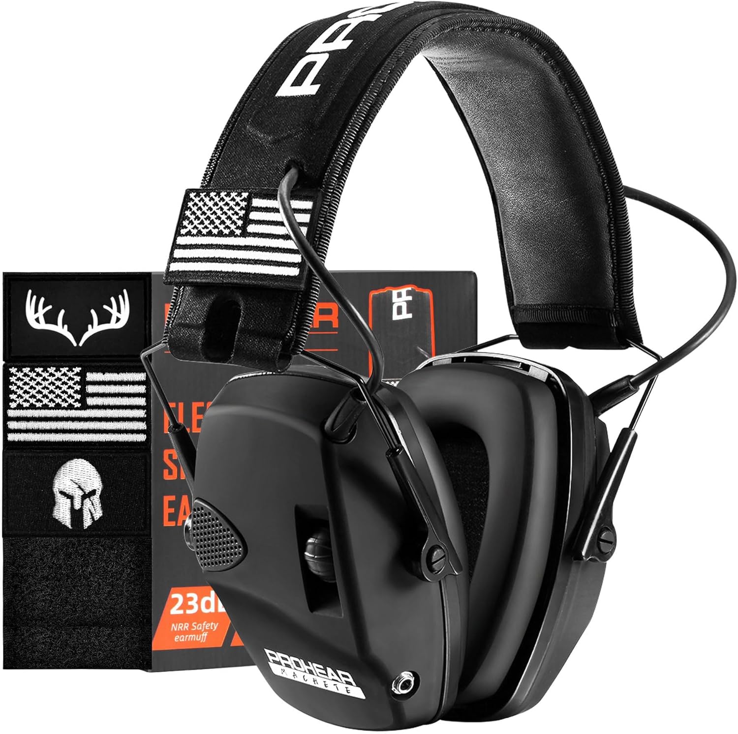 PROHEAR Electronic Ear Protection Muffs for Shooting and Hunting
