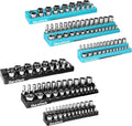 DURATECH Magnetic Socket Organizer Set - Holds 143 Sockets Securely