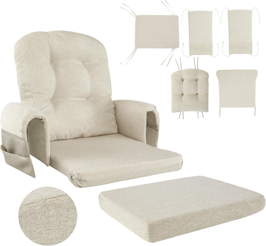 HOMBYS Glider Rocker Replacement Cushions for Ultimate Comfort