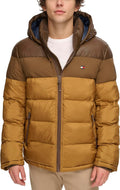 Men's Tommy Hilfiger Warm Hooded Jacket for Winter Outdoors