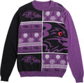 FOCO Men's NFL Team Logo Busy Block Snowfall Holiday Sweater