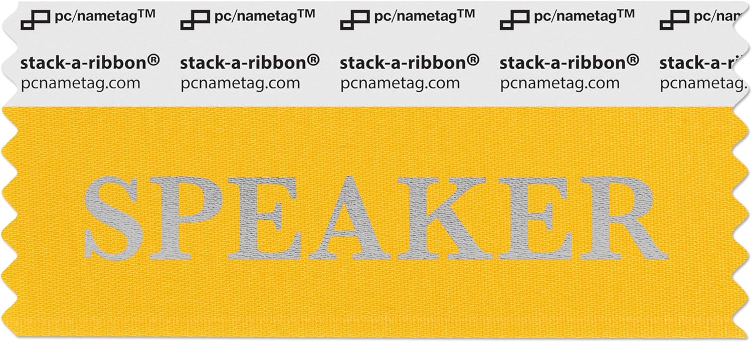 Speaker Badge Ribbons for Quick Identification at Events