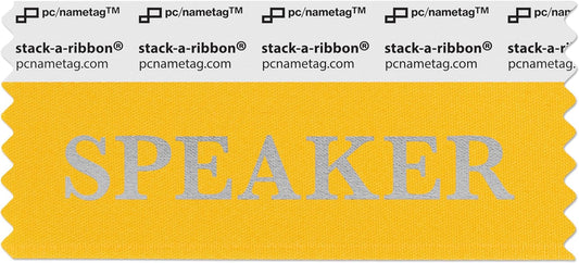 Speaker Badge Ribbons for Quick Identification at Events