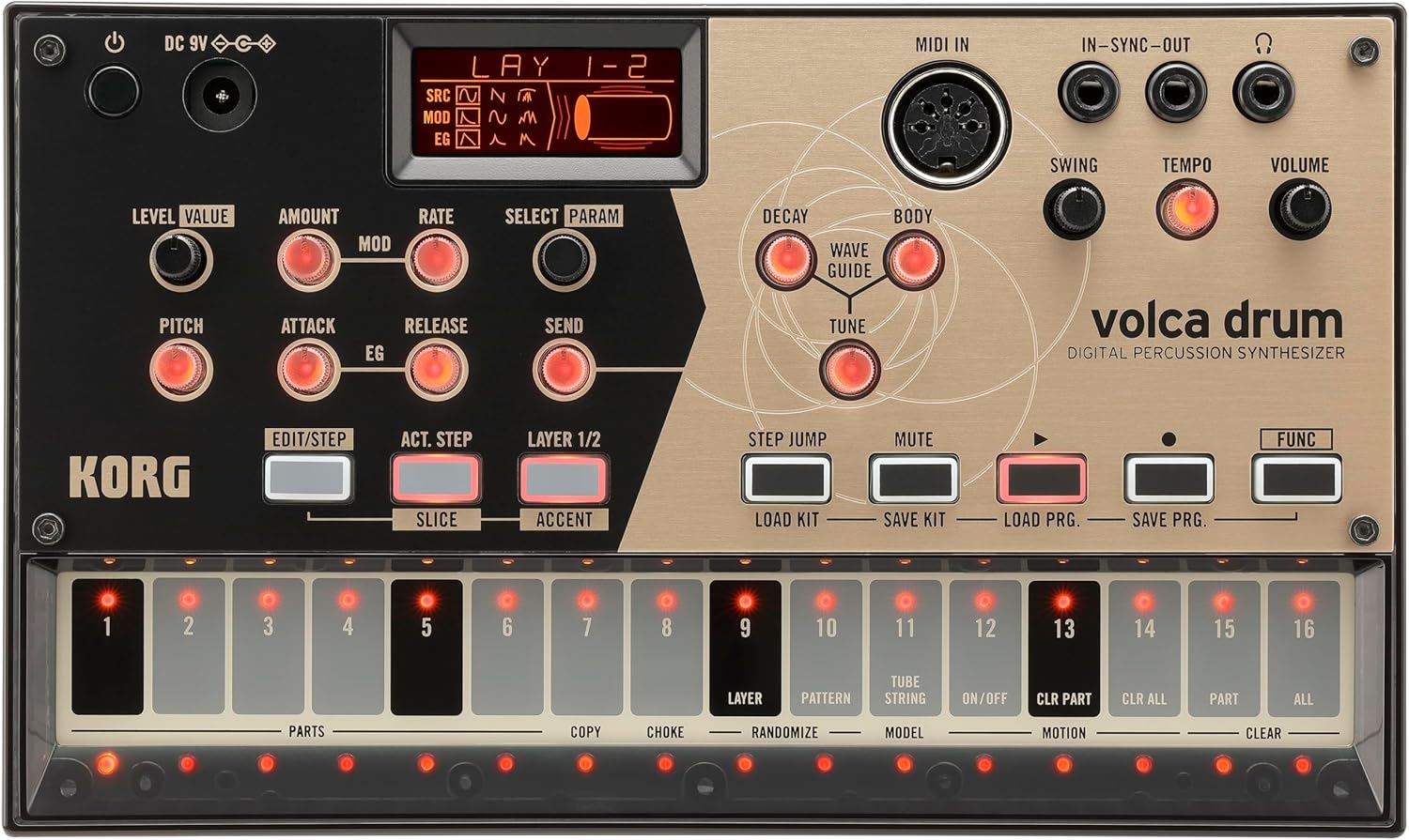 Korg Volca Drum Digital Percussion Synthesizer for Music Lovers