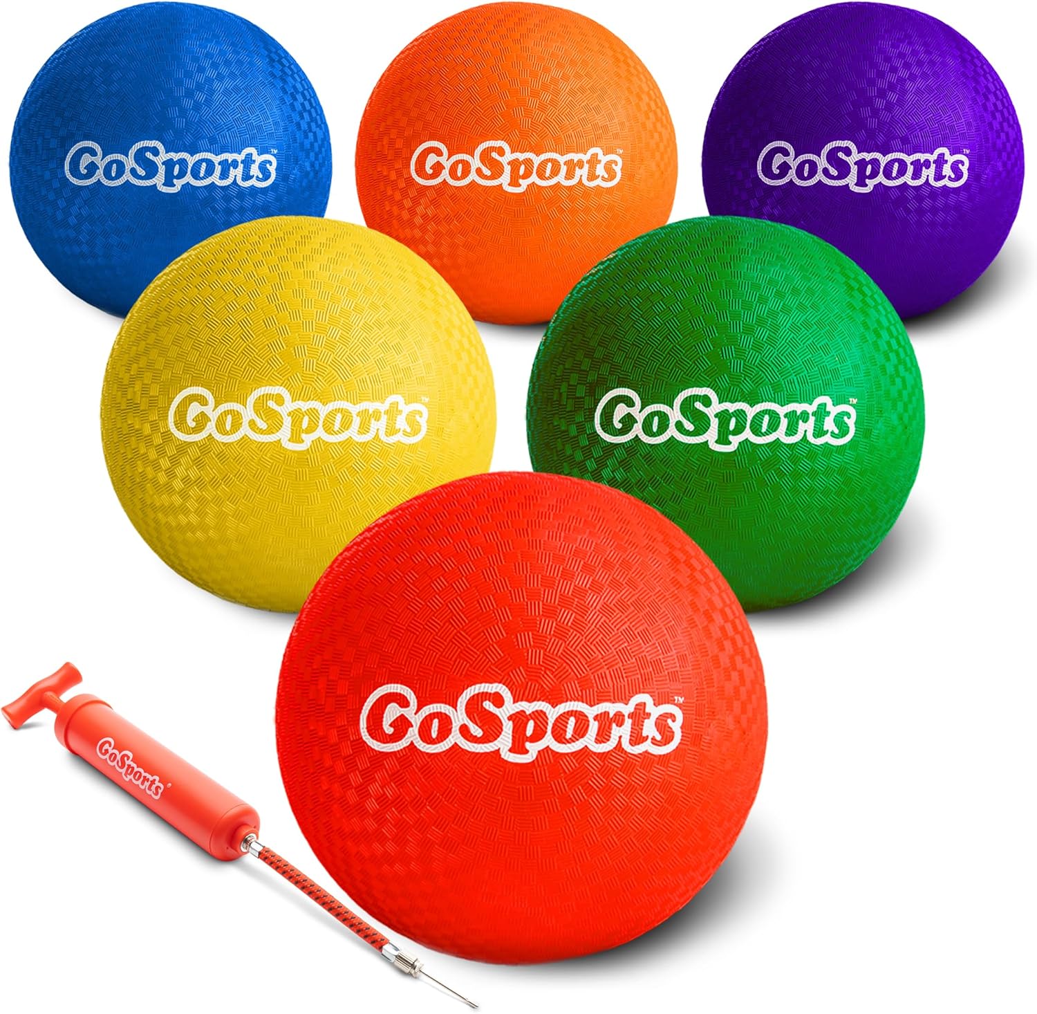 GoSports Playground Balls for Kids - Heavy Duty Set of 6