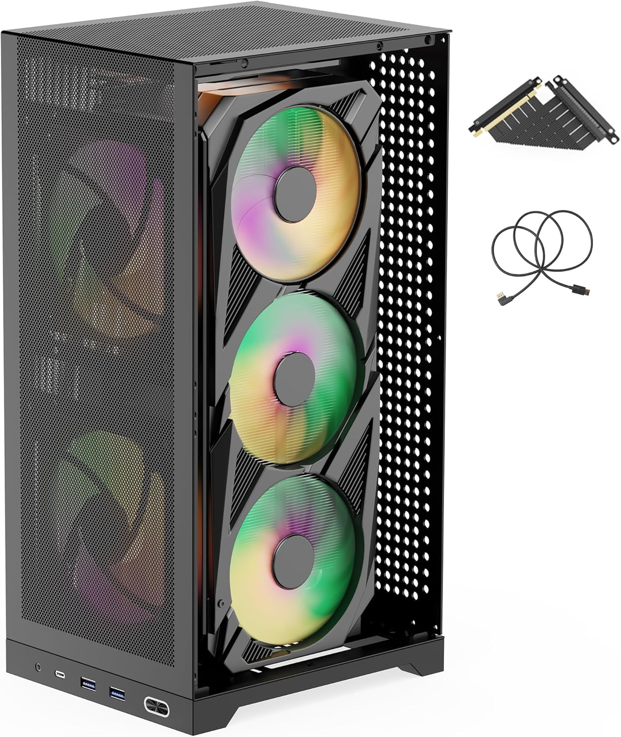 L400 Mini-ITX PC Case: Compact High Airflow Gaming Chassis