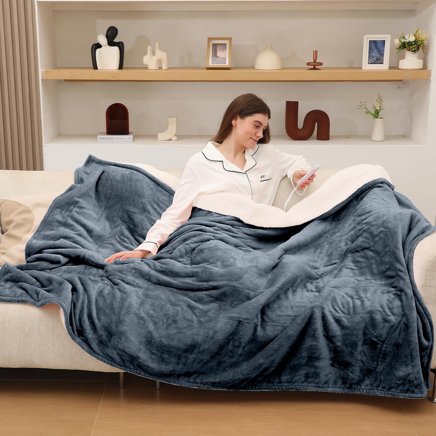 Heated Throw Blanket with 5 Heating Levels for Ultimate Comfort