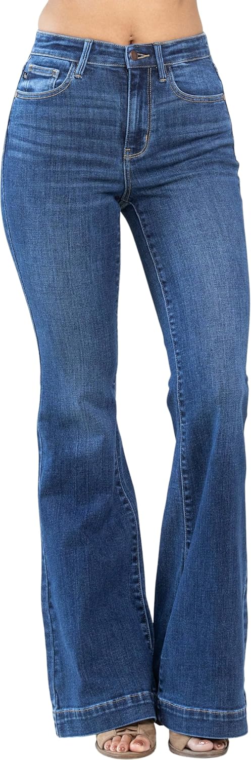 Judy Blue High Waist Hem Flare Leg Jeans for Ultimate Comfort