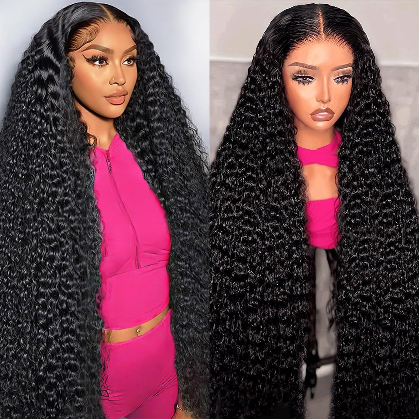 5x5 HD Lace Closure Wig Human Hair Deep Wave Curly Wig