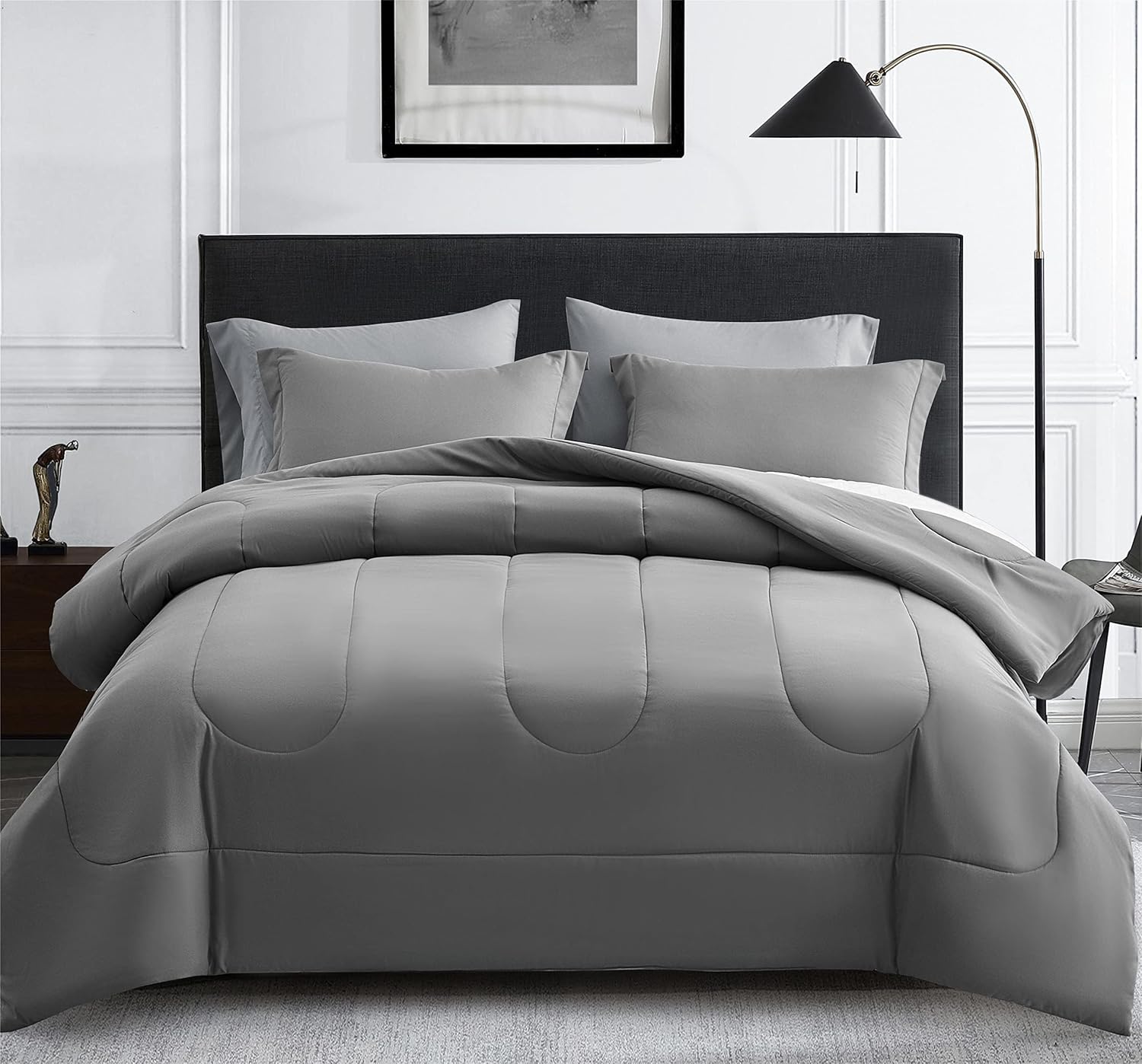 Maple&Stone Full Size Comforter Set - 7 Piece Bed in a Bag