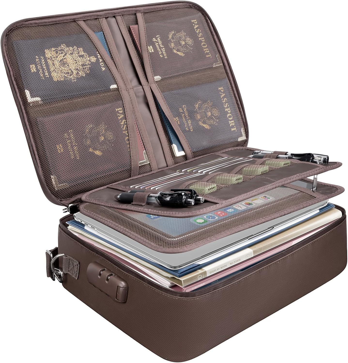 Fireproof Document Box with Lock for Secure Paper Storage
