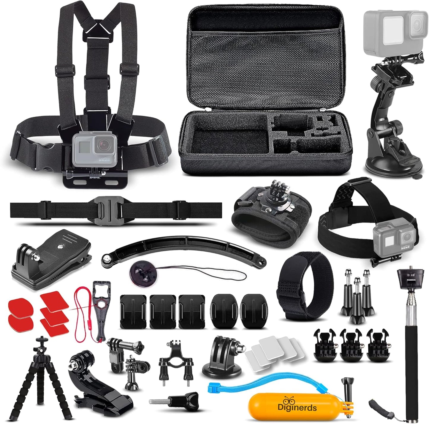 50-in-1 Action Camera Accessories Kit for GoPro and More
