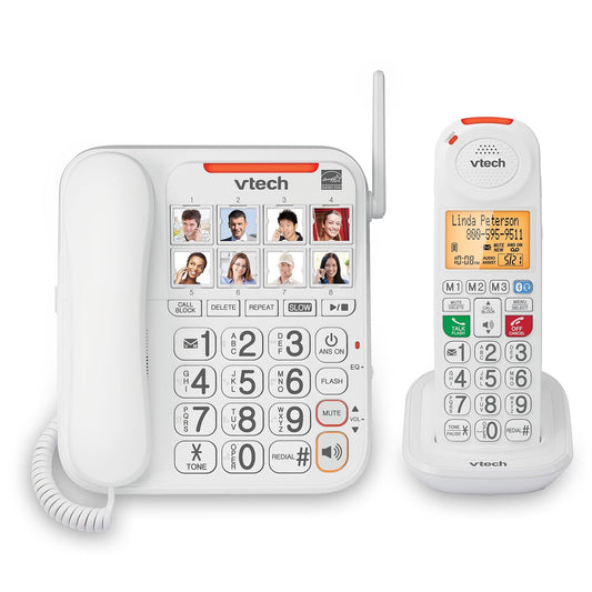 VTech SN5147 Amplified Corded/Cordless Phone with Features