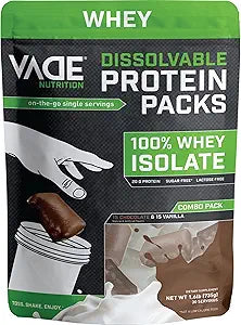 Dissolvable Protein Packs - 100% Whey Isolate for On-the-Go