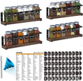 SpaceAid Spice Rack with 24 Jars and 386 Labels Set