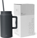 50 oz Mug Tumbler with Handle and Straw Lid - Large Insulated Bottle
