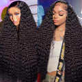 Deep Wave Lace Front Wig 36 in - Natural Deep Curls