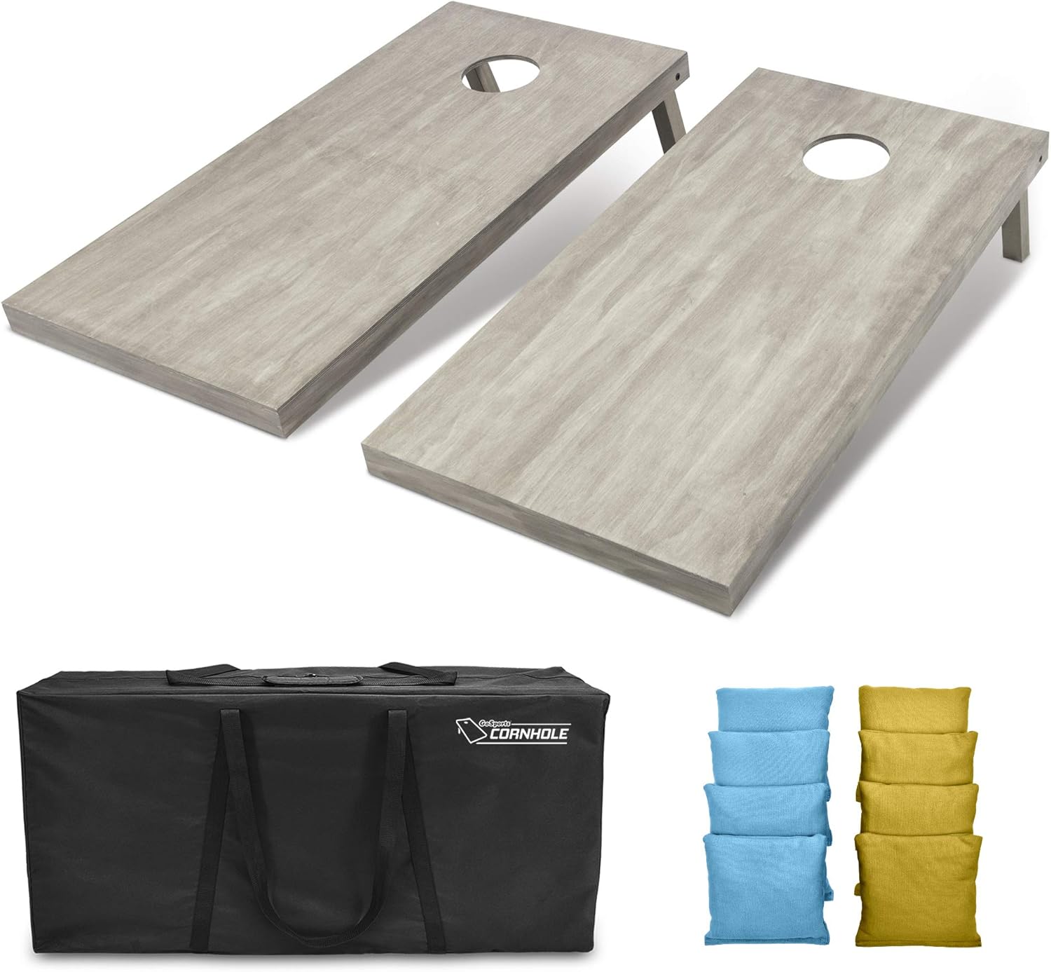 GoSports 4 ft x 2 ft Wooden Cornhole Boards Set for Fun