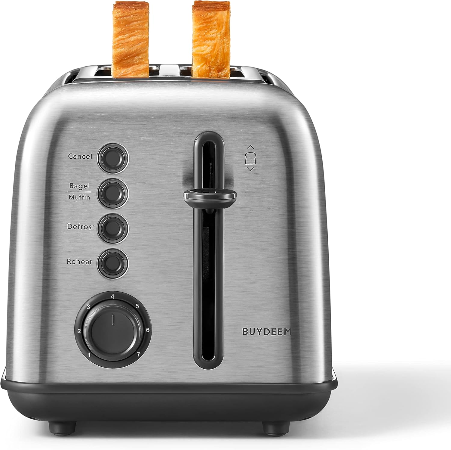 BUYDEEM DT620 2-Slice Toaster with Extra Wide Slots and Retro Design