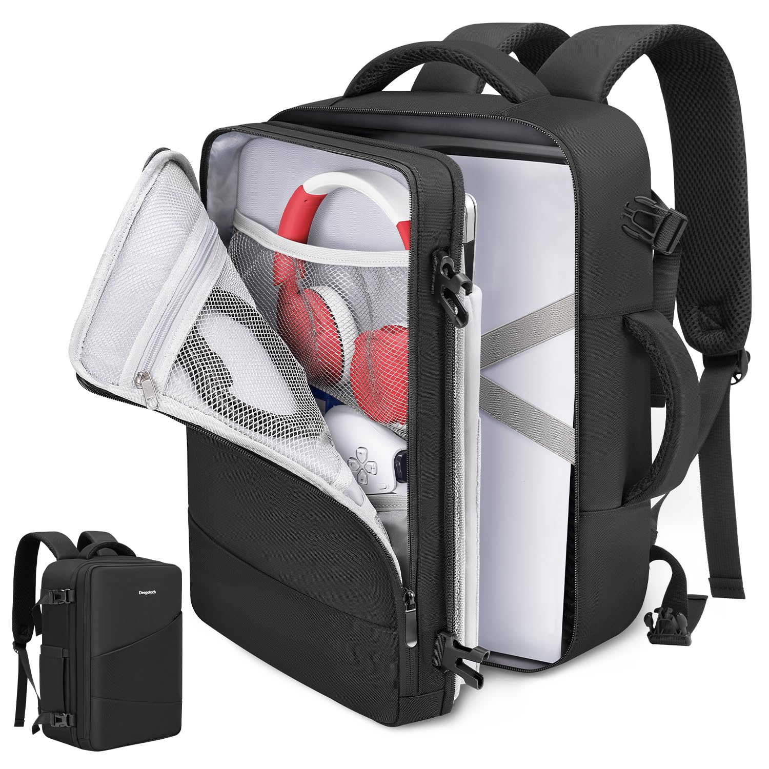 Deegotech PS5 Travel Backpack: Protect, Store, Carry!