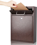 Steel Key Lock Mail Box Wall Mount - Secure Large Capacity Mailbox