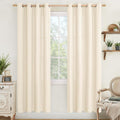 Light Beige Linen Curtains for Living Room and Bedroom Decor