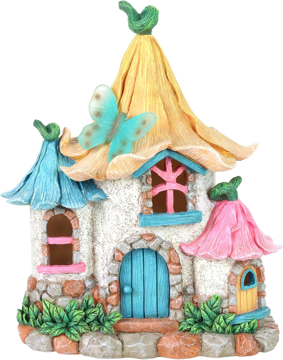 Exhart Solar Pastel Petal Roof Fairy House Garden Statue Review