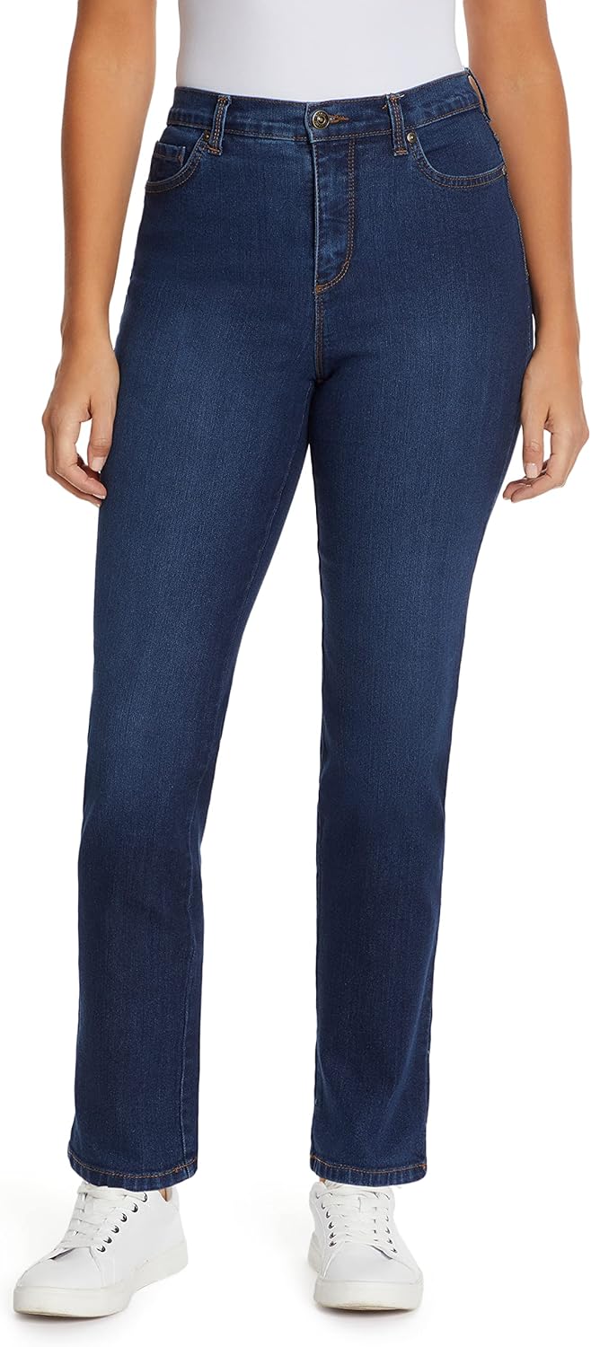 Gloria Vanderbilt Women's Amanda High Rise Tapered Jean Plus Size