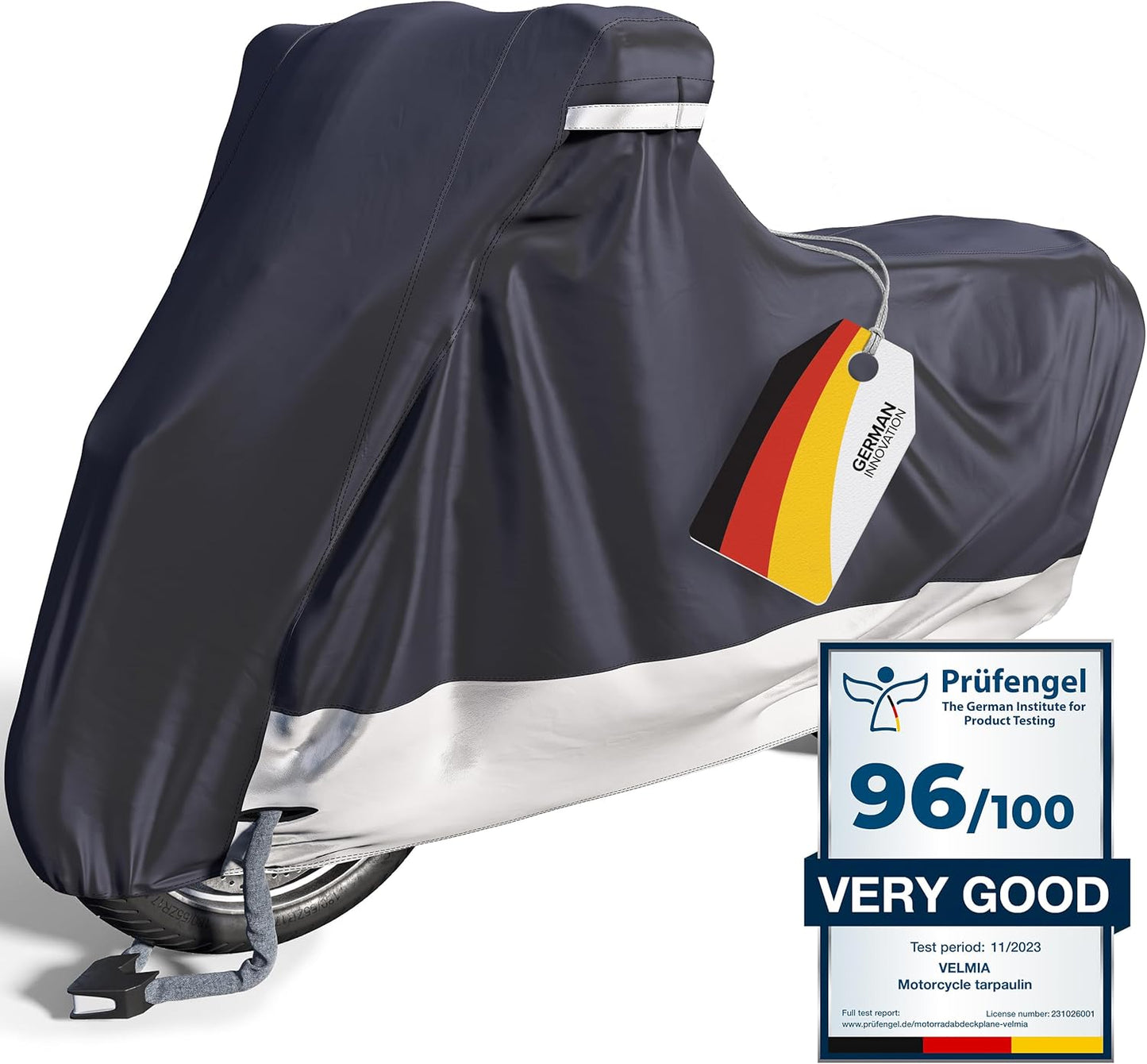 VELMIA Motorcycle Cover: Heat Resistant, Waterproof, All Seasons